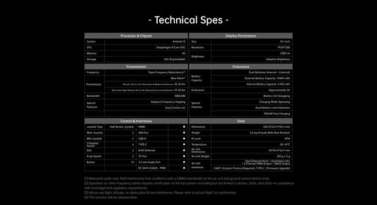 Triple-frequency professional ground station android 13 UniRC 10 PRO
